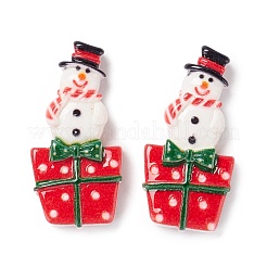 Christmas Themed Opaque Resin Cabochons&nbsp;CRES-P022-07
