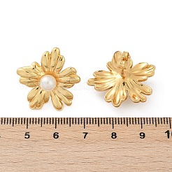 304 Stainless Steel ABS Plastic Pearl Stud Earrings for Women&nbsp;EJEW-U046-12A-G