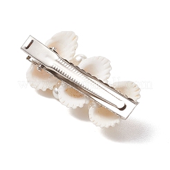 Cowrie Shell Shape Iron Flat Alligator Hair Clips&nbsp;PHAR-JH00125