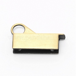 亜鉛合金バッグロックキャッチクラスプ  ネジ付き  長方形  アンティークブロンズ  3.3x1.95x0.65cm&nbsp;LS-PALLOY-WH0088-12AB