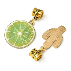 Plants Theme Alloy Enamel Pendants&nbsp;PALLOY-FS00008