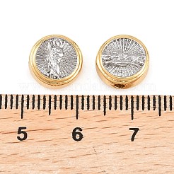 Two Tone Brass Beads&nbsp;KK-C162-088A-GP
