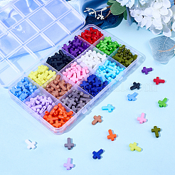 300Pcs 15 Colors Opaque Acrylic Beads&nbsp;SACR-SC0001-57