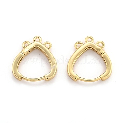 Brass Huggie Hoop Earring Findings&nbsp;EJEW-O107-02G