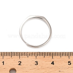 Rhodium Plated 925 Sterling Silver Adjustable Rings&nbsp;RJEW-S397-01P-08