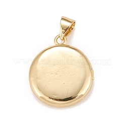 Brass Micro Pave Cubic Zirconia Locket Pendants&nbsp;KK-A161-38A-G