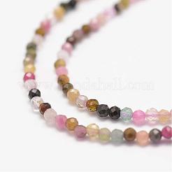 Natural Multicolor Tourmaline Beads Strands&nbsp;G-K182-2mm-16