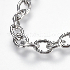 Non-Tarnish 304 Stainless Steel Cable Chains Necklaces&nbsp;NJEW-F242-08P