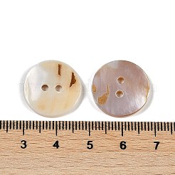 Freshwater Shell Buttons&nbsp;LS-SHEL-K009-04