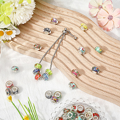 120Pcs Resin European Beads&nbsp;RPDL-SP0001-01