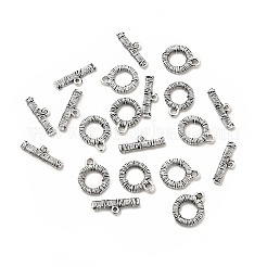 チベット風合金マンテル  テクスチャリング  アンティークシルバー  リング：20x16x3mm  穴：2.2mm  バー：7.5x24x2.5mm  穴：1.4mm&nbsp;FIND-C017-02AS