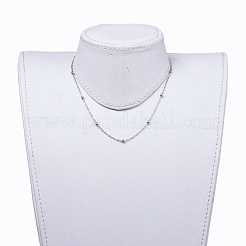 304 Stainless Steel Cable Chain Necklaces&nbsp;NJEW-JN02787