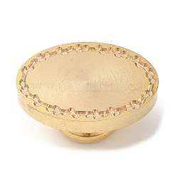 Golden Plated Wax Seal Brass Stamp Head&nbsp;AJEW-C031-01F