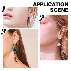 304 Stainless Steel Stud Earring Findings&nbsp;STAS-SC0001-57