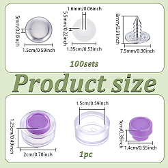 Aluminum & Plastic Cap Top Buttons&nbsp;FIND-GA0008-46B