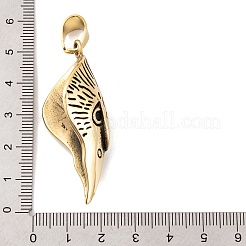304ステンレススチール製ビッグペンダント  鳥の頭のチャーム  アンティーク黄金  50.5x19x17mm  穴：5x8mm&nbsp;STAS-K283-32AG