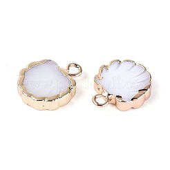 Electroplate Natural Freshwater Shell Pendants&nbsp;SSHEL-T017-40