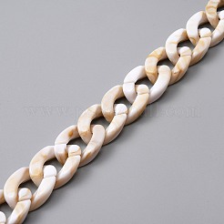 Plastic Curb Chain Bag Handles&nbsp;LS-FIND-WH0045-47C