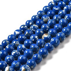 Synthetic Turquoise and Sea Shell Assembled Beads Strands&nbsp;G-D482-01C-03