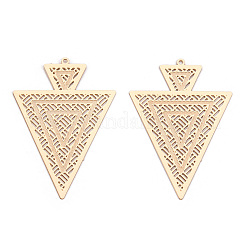 Rack Plating Brass Filigree Pendants&nbsp;LS-KKC-T001-63KC