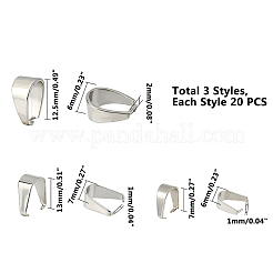 304 Stainless Steel Snap on Bails&nbsp;STAS-UN0004-54P