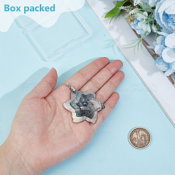 1Pc Natural Black Lip Shell Pendants&nbsp;SHEL-BC0001-049B