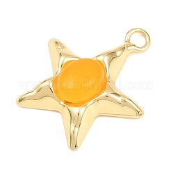 Dyed & Heated Natural Yellow Agate Pendants&nbsp;GG-G001-01G-09