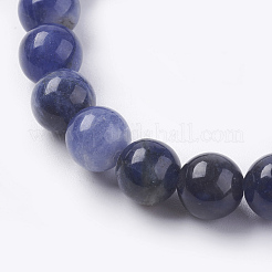 Natural Sodalite Beads Strands&nbsp;X-G-G515-8mm-07