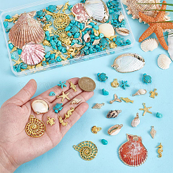 Shell & Alloy Pendants&nbsp;FIND-PH0028-34