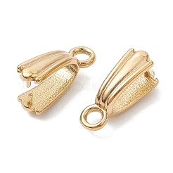 イオンプレーティング(IP) 304 ステンレススチール アイスピックピンチベイル  コーン  18KGP本金メッキ  14.5x4.8mm  穴：2mm  ピン：0.8mm&nbsp;STAS-K277-03B-G