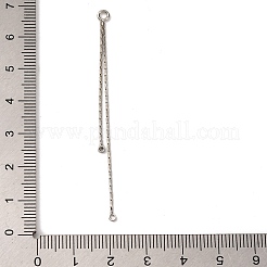 Brass Boston Link Chain Tassel Big Pendants&nbsp;KK-G510-06P
