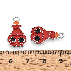 Halloween Theme Alloy and Enamel Pendants&nbsp;ENAM-T021-31K-02P