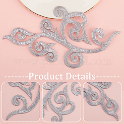 Ethnic Style Flower Pattern Computerized Embroidery Appliques&nbsp;PATC-WH0010-36B