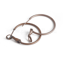 Brass Hoop Earrings&nbsp;KK-I665-26B-R