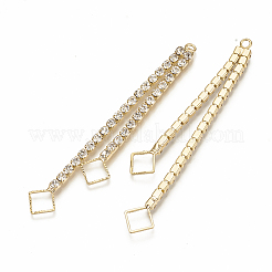 Brass Rhinestone Cup Chain Big Pendants&nbsp;KK-Q735-405G