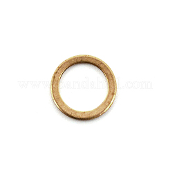 真鍮のリンクリング  ローマ数字とフラットラウンド  チベットスタイル  アンティーク黄金  16x1mm&nbsp;KK-WH0078-01AG