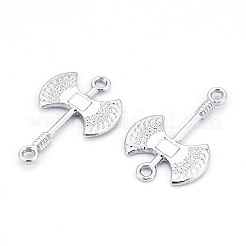 Alloy Double Axe Connector Charms&nbsp;X1-PALLOY-N176-125P
