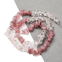 Natural Quartz Crystal & Rose Quartz Beads Strands&nbsp;G-L610-A15-01