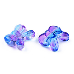 Transparent Spray Painted Glass Beads&nbsp;GLAA-N035-025-G02