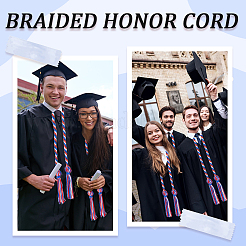 Polyester Graduation Honor Rope&nbsp;AJEW-WH0314-317C