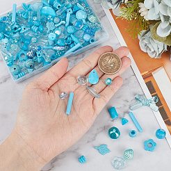80G DIY Acrylic Beads & Pendants Mobile Phone Wrist Strap Making Finding Kit&nbsp;MACR-GO0001-08B
