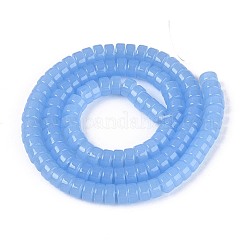 Imitation Jade Glass Beads Strands&nbsp;GLAA-N026-3x6mm-J05