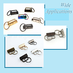 20Pcs 8 Colors Iron Keychain Clasp Findings&nbsp;IFIN-SP0001-66