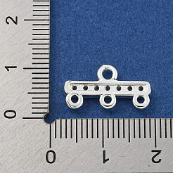 Rack Plating Brass Micro Pave Clear Cubic Zirconia Rectangle Chandelier Component Links&nbsp;X-KKB-L215-037S