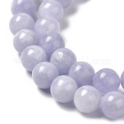天然染め白翡翠ビーズ連売り  ラウンド  ライラック  8.5mm  穴：0.8mm  約45~46個/連  14.69''~15.04''（37.3~38.2センチメートル）&nbsp;G-M402-C03-10