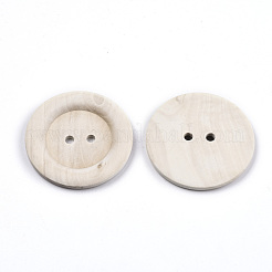 Large Natural Wood Buttons&nbsp;WOOD-N006-86C-01