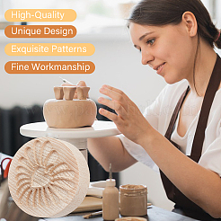 Beech Wood Cookie Molds&nbsp;AJEW-WH0083-45C
