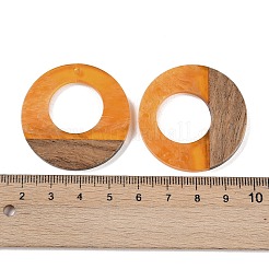 Resin & Wood Pendants&nbsp;WOOD-F015-14G