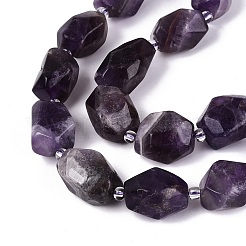 Natural Amethyst Beads Strands&nbsp;G-N362-07A-07