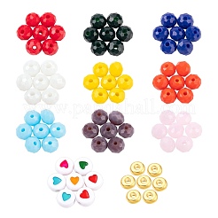 DIY Colorful Glass Beads Jewelry Making Kit&nbsp;DIY-FS0002-14